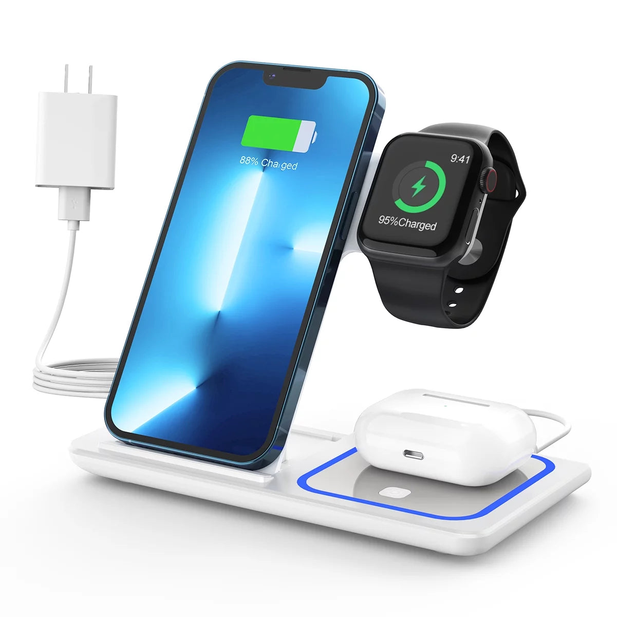 Wireless Charger, 3 in 1 Wireless charger