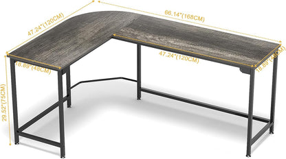 Modern L Shaped Gaming Desk 66''